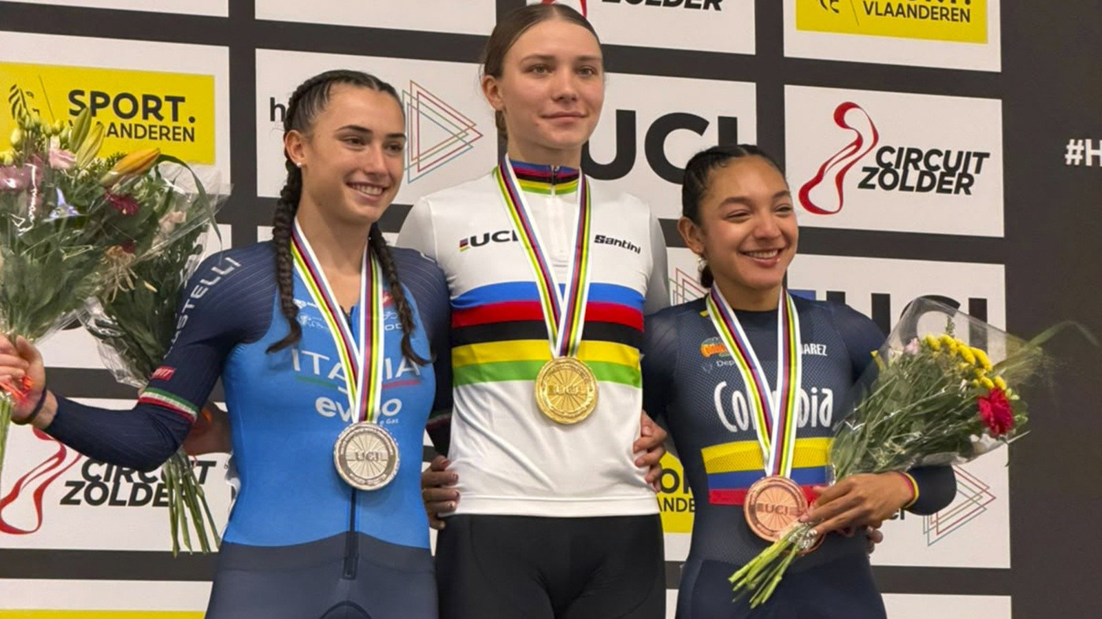 ¡Bronce mundial para Colombia! Manuela Loaiza sube al podio en Bélgica